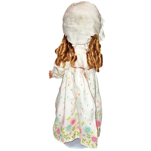 19" Vintage Straight Leg Blonde Blue Eyes Doll By Eegee - Picture 2 of 14